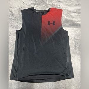 Under Armour Heatgear Boys Size L sleeveless Shirt